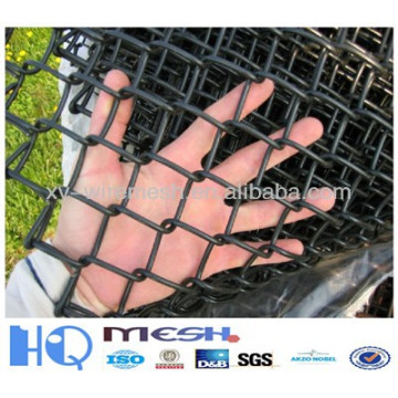 Powder Coated Chain Link Mesh/ PVC coated chain link fence (Direct Factory)